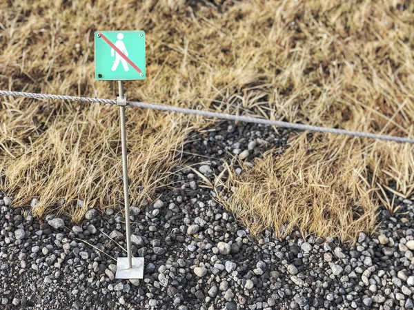 No entry sign for people — Stock Photo, Image