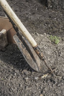 bahçe için paslı eski araçlar