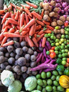 arka plan ile taze sebze