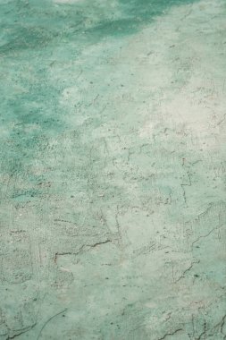 yeşil ve beyaz boyalı grungy kaba duvar arkaplanı