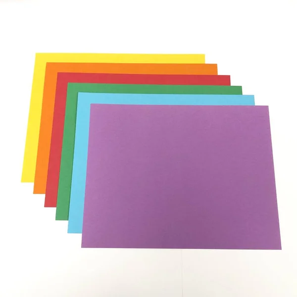 Papiers Colorés Lumineux Bon Pour Les Milieux Les Fonds Photo De Stock