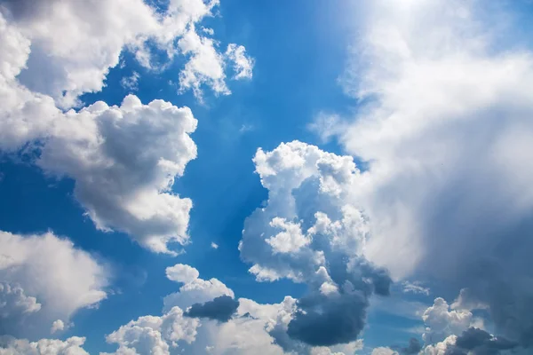 Nubes Blancas Cielo Azul Fondo Natural — Foto de Stock