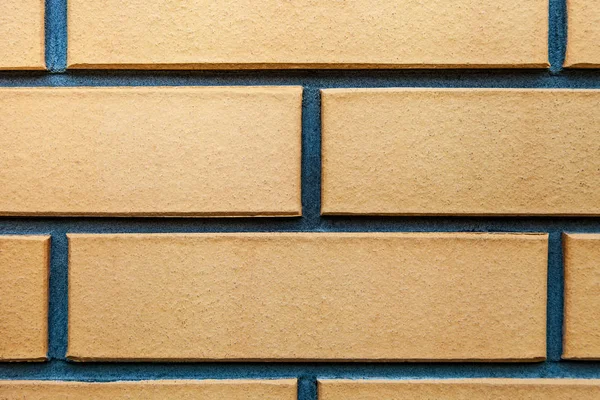 Modèle Briques Jaunes Sur Mur Pour Fond Abstrait — Photo