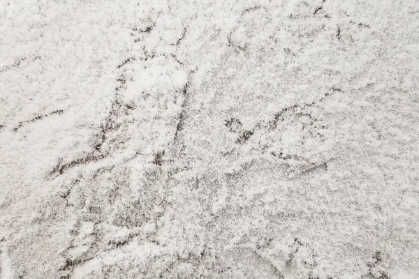 Primo Piano Pietre Granito Ricoperte Gelo Sfondo Invernale — Foto Stock