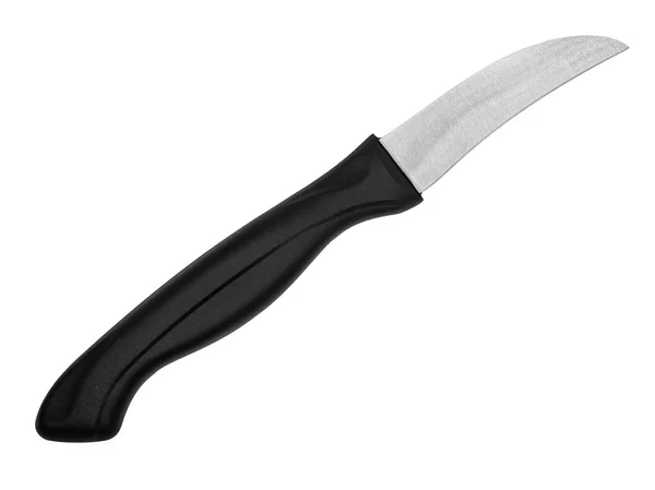 Kırpma Yolları Ile Beyaz Arka Plan Üzerinde Izole Sebze Bıçağı — Stok fotoğraf