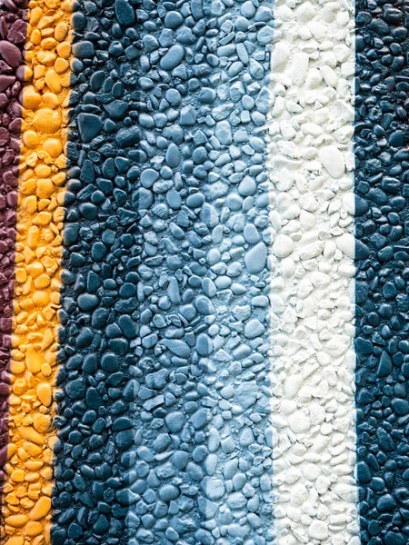 Pedras Multicoloridas Parede Pintada Cores Diferentes Estilo Textura Grunge Fundo — Fotografia de Stock