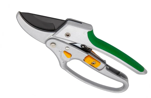 Professional garden pruner or scissors or secateurs isolated on white background with clipping paths