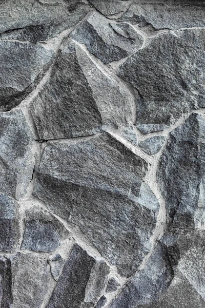 花岗岩石砌体，自然背景 — 图库照片
