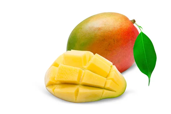 Juicy Dessert Mango Isolated White Background — Stock Photo, Image