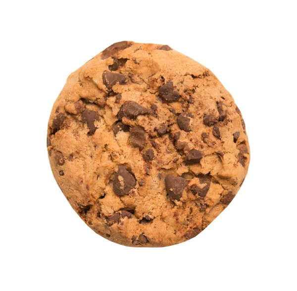 Chocolate Chip Cookie Isolated White Background — Stock Photo, Image