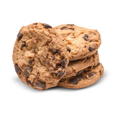 Çikolata parçacıklı kurabiye.