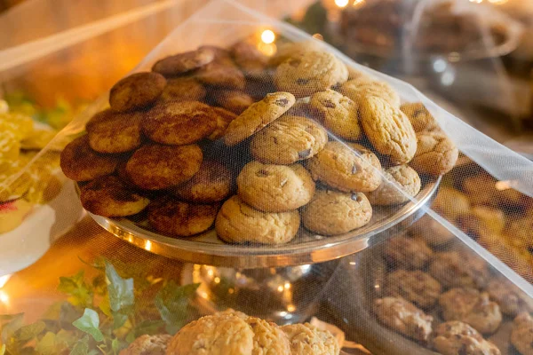 Tradição Casamento Pittsburgh Mesa Das Bolachas Cookies São Banhados Para — Fotografia de Stock