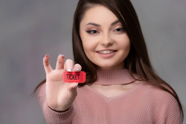 Girl with Raffle Ticket