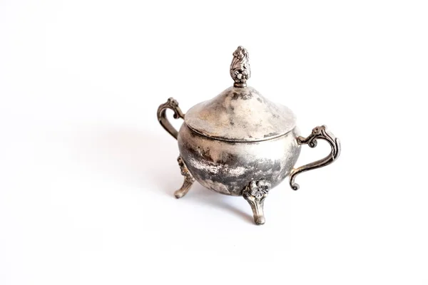 Antique Silverware Antique Teapot — Stock Photo, Image