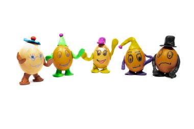 Egg.Funny yumurta. Yüzlerine yumurta yumurta gülümsüyor