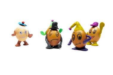 Egg.Funny yumurta. Yüzlerine yumurta yumurta gülümsüyor