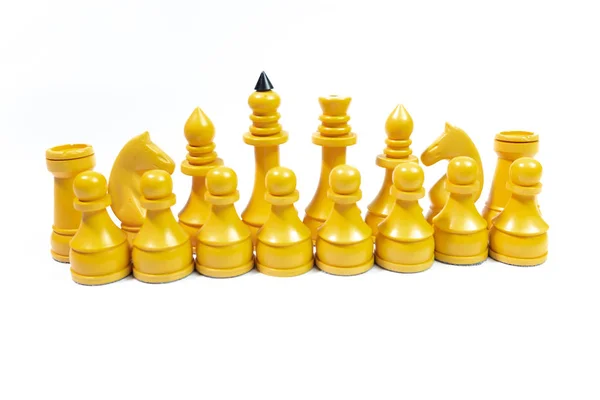 ビンテージ アイボリー チェス 知的ゲーム — ストック写真