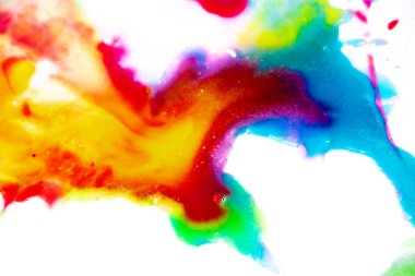 Suluboya sıçraması ile renkli soyut doku 