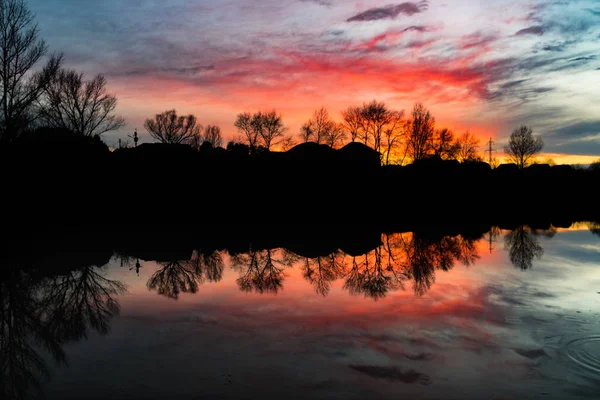 Hermosos Paisajes Naturales Estaciones Tiempo — Foto de Stock