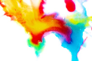 Suluboya sıçraması ile renkli soyut doku 