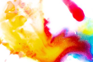 Suluboya sıçraması ile renkli soyut doku 
