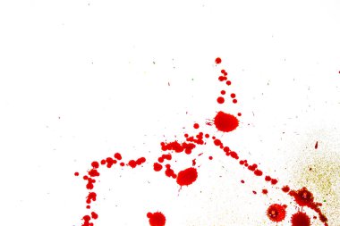 Beyaz arka plan üzerinde boya soyut renkli lekeleri