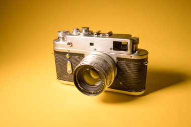 Eski film kamerası, vintage fotoğraf makinesi