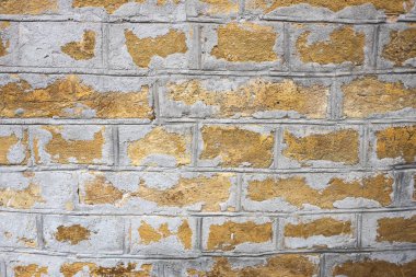 Eski tuğla duvar arka plan görünümünü kapat