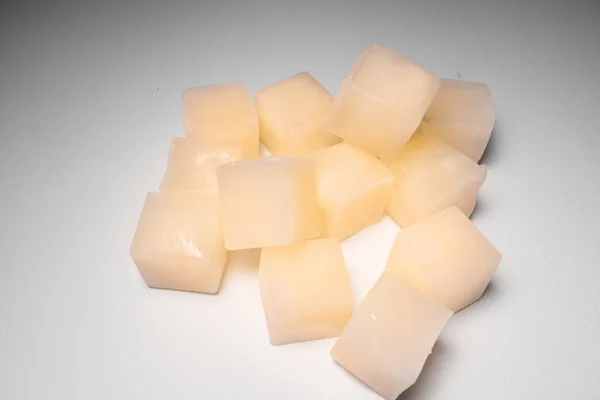 Много Кубиков Белого Льда — стоковое фото