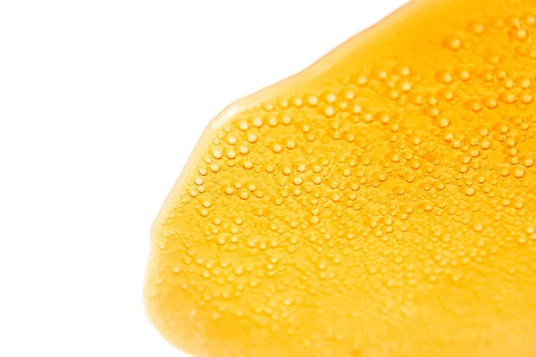 Boisson Orange Avec Bulles Isolées Sur Fond Blanc — Photo