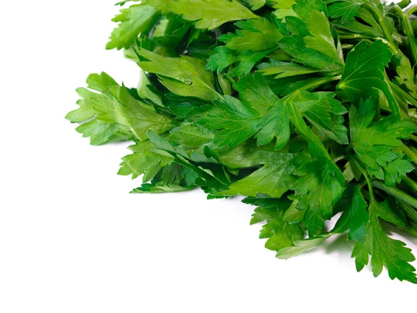 Close View Fresh Bunch Parsley Isolated White Background — Stock Photo, Image