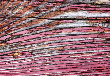 Yıpranmış boyalı ahşap plakalar görünümünü kapat 