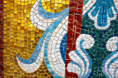güzel renk mozaik, mozaik doku, duvar kağıdı ve arka plan
