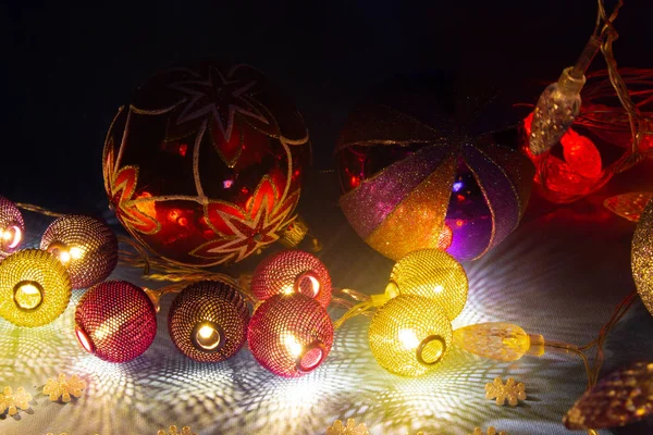 Año Nuevo Decoraciones Navideñas — Foto de Stock