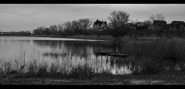 Beautiful Black White Landscape — Stock Photo, Image