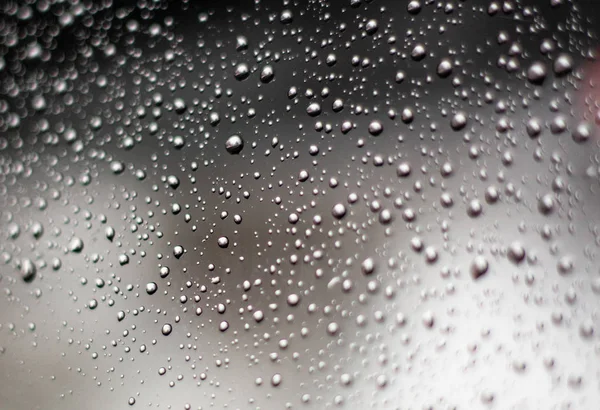 Regendruppels Het Glas — Stockfoto