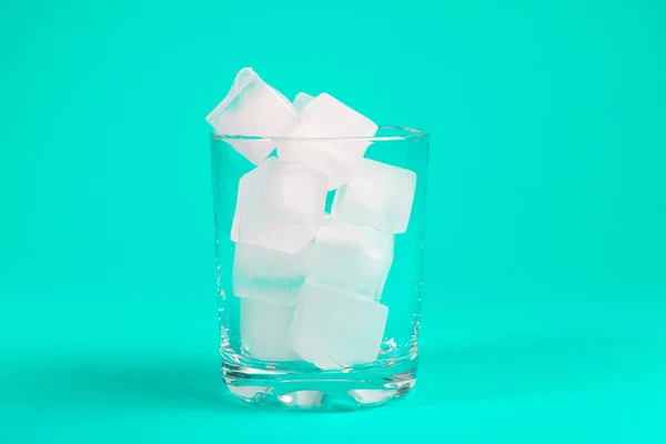 Belos Cubos Gelo Quadrados — Fotografia de Stock