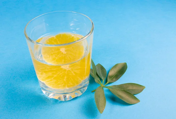 Limonada Vaso Transparente Con Naranja Bebida Naranja — Foto de Stock