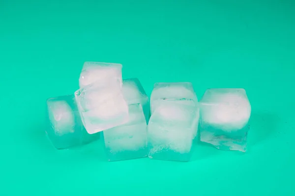 Beautiful Ice Cubes Transparent Ice — Stock Photo, Image