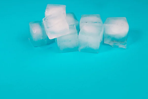 Beautiful Ice Cubes Transparent Ice — Stock Photo, Image
