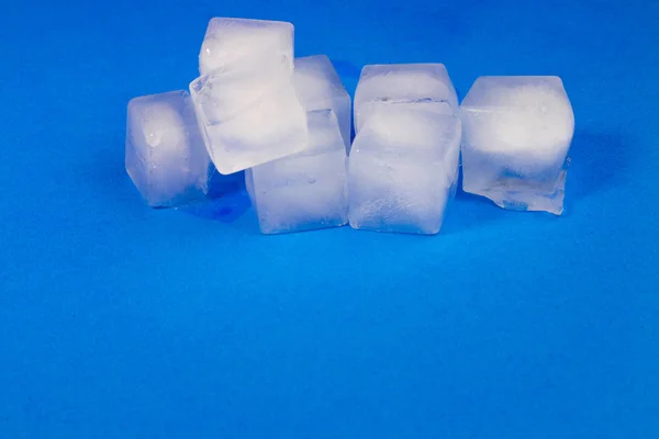 Красиві Кубики Льоду Прозорий Лід — стокове фото