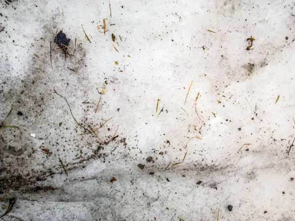 Schmutzigen Schnee Schmutzigen Schnee Textur — Stockfoto