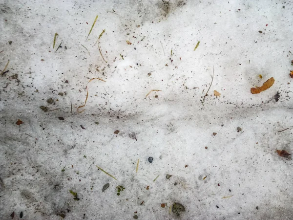 Schmutzigen Schnee Schmutzigen Schnee Textur — Stockfoto