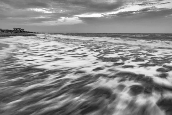 Güzel Deniz Manzarası Deniz Gökyüzü Dalgalar — Stok fotoğraf