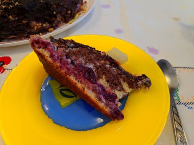 lezzetli çikolatalı kek, ev yapımı kek