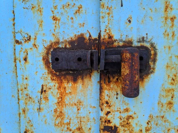 Παλιά Κλειδαριά Της Πόρτας Στην Πύλη — Φωτογραφία Αρχείου