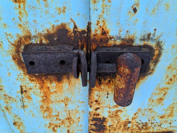 old door lock on the gate