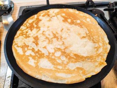 lezzetli gözleme, gözleme, pişirme tavada krep