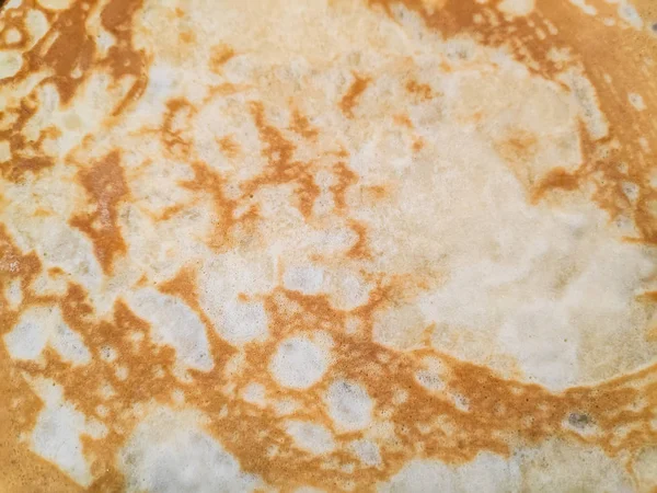 Délicieuses Crêpes Crêpes Cuisson Crêpes Dans Une Casserole — Photo