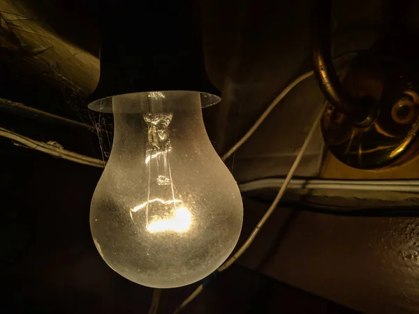 old electric lamp, incandescent lamp,
